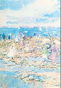 Maurice Prendergast Summer Visitors oil on canvas